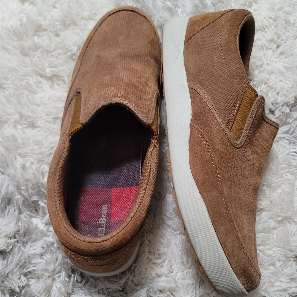 L.L.Bean Men's Suede Slip-On Loafer Shoes Size 11 M - Picture 4 of 9